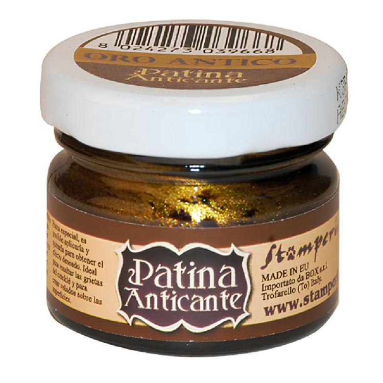 Oro antico STAMPERIA PATINA ANTICANTE 20 ML - ΠΑΛΙΆ ΧΡΥΣΉ ΑΝΤΊΚΑ ΠΑΤΊΝΑ - Εικόνα 1