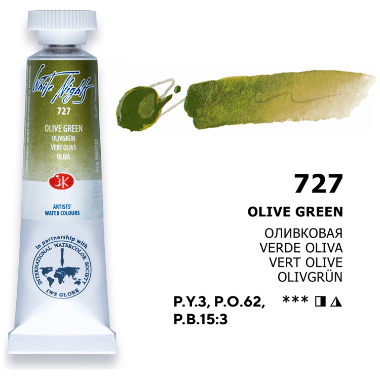901727 LENINGRAD ΣΩΛΉΝΑΣ ΒΑΦΉΣ ΑΚΟΥΑΡΈΛΑΣ 10 ML. - ΠΡΆΣΙΝΟ ΕΛΙΆΣ - Εικόνα 1
