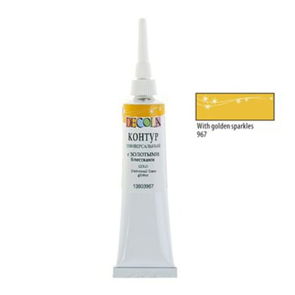 101140 DECOLA LOOP ΓΙΑ ΥΦΆΣΜΑΤΑ ΜΕ GLITTER 18 ML. -ΧΡΥΣΑΦΈΝΙΟΣ - Εικόνα 1