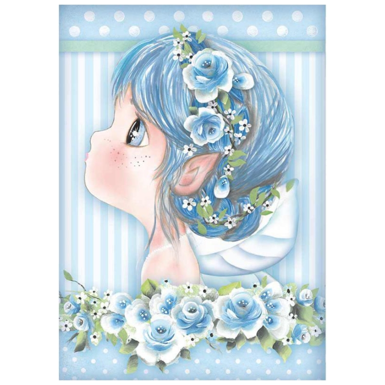 DFSA4409 STAMPERIA TATIANA'S FAIRIES DECOUPAGE PAPER A4 - DFSA4409 - Εικόνα 1
