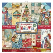 STAMPERIA MAKE A WISH PAPER BLOCK 30.5/30.5 CM - SBBL59