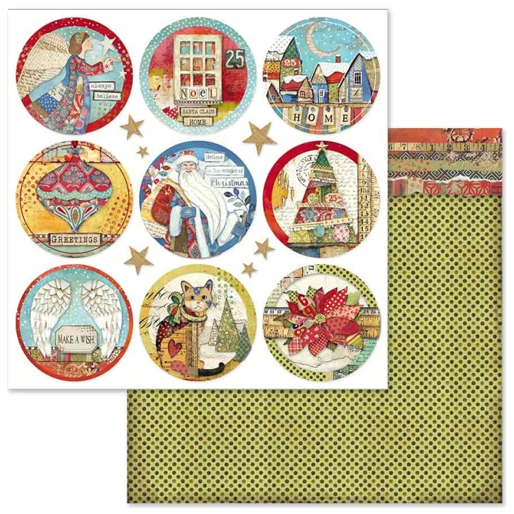 STAMPERIA MAKE A WISH PAPER BLOCK 30.5/30.5 CM - SBBL59 - Εικόνα 11