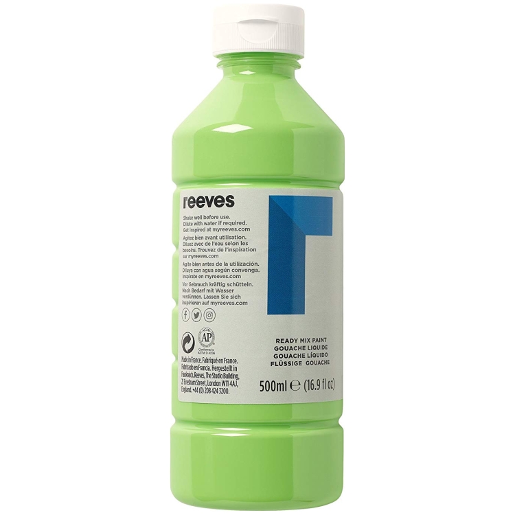 REEVES TEMPERA PAINT 500 ML. - ΠΡΆΣΙΝΟ ΦΎΛΛΟ 4551341 - Εικόνα 1