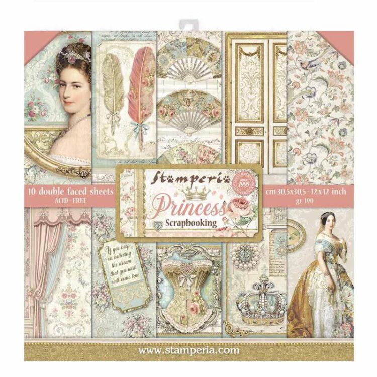 SBBL75 ΜΠΆΡΑ ΧΑΡΤΙΟΎ STAMPERIA PRINCESS 30.5/30.5 CM - SBBL75 - Εικόνα 1