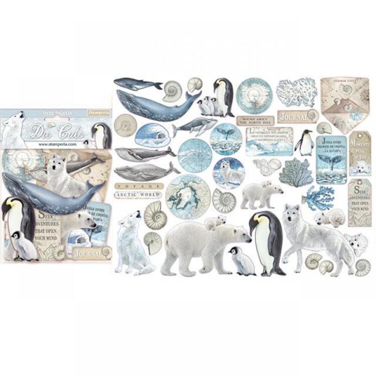 DFLDC19 STAMPERIA ARCTIC ANTARCTIC DIE CUTS 45 ΤΕΜ. DFLDC19 - Εικόνα 1