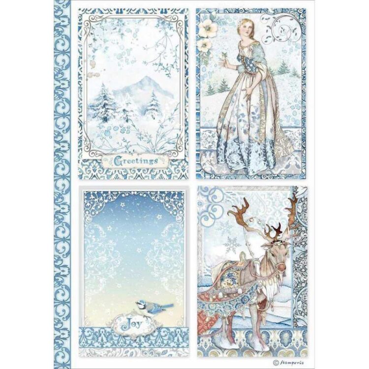 DFSA4490 STAMPERIA WINTER TALES DECOUPAGE ΡΙΖΌΧΑΡΤΟ A4- DFSA4490 - Εικόνα 1
