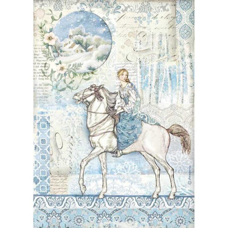 STAMPERIA WINTER TALE DECOUPAGE ΡΙΖΌΧΑΡΤΟ A4 - DFSA4492 - Εικόνα 1