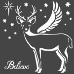 STAMPERIA DEER MEDIA STENCIL - ΠΡΌΤΥΠΟ 18 X 18 CM - KSTDQ48