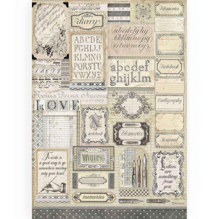 DFSA3081 STAMPERIA ΧΑΡΤΊ ΚΑΛΛΙΓΡΑΦΊΑΣ DECOUPAGE A3 - DFSA3081 - Εικόνα 1