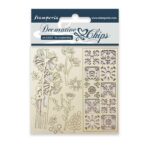 ΣΤΟΙΧΕΊΑ ΑΠΌ ΧΑΡΤΌΝΙ ΜΠΎΡΑΣ STAMPERIA HORTENSIA 14/14CM SCB02