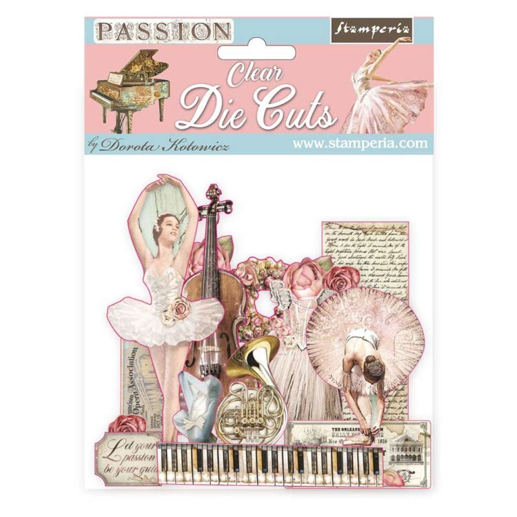 DFLDCP04 STAMPERIA PASSION CLEAR DIE CUT 45 ΤΕΜ. DFLDCP04 - Εικόνα 1