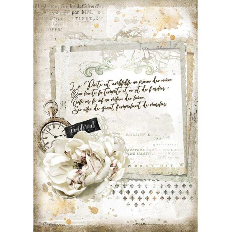 ΡΙΖΌΧΑΡΤΟ STAMPERIA DECOUPAGE A4 - DFSA4557 - Εικόνα 1