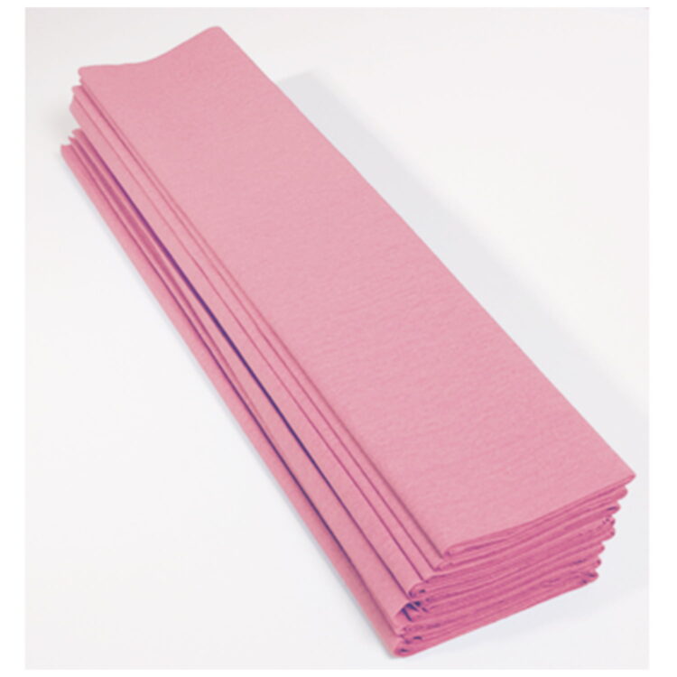 CLAIREFONTAINE ΚΡΕΠ ΧΑΡΤΙ 50CM/2.5M MEDIUM ΡΟΖ 95160C - Εικόνα 1