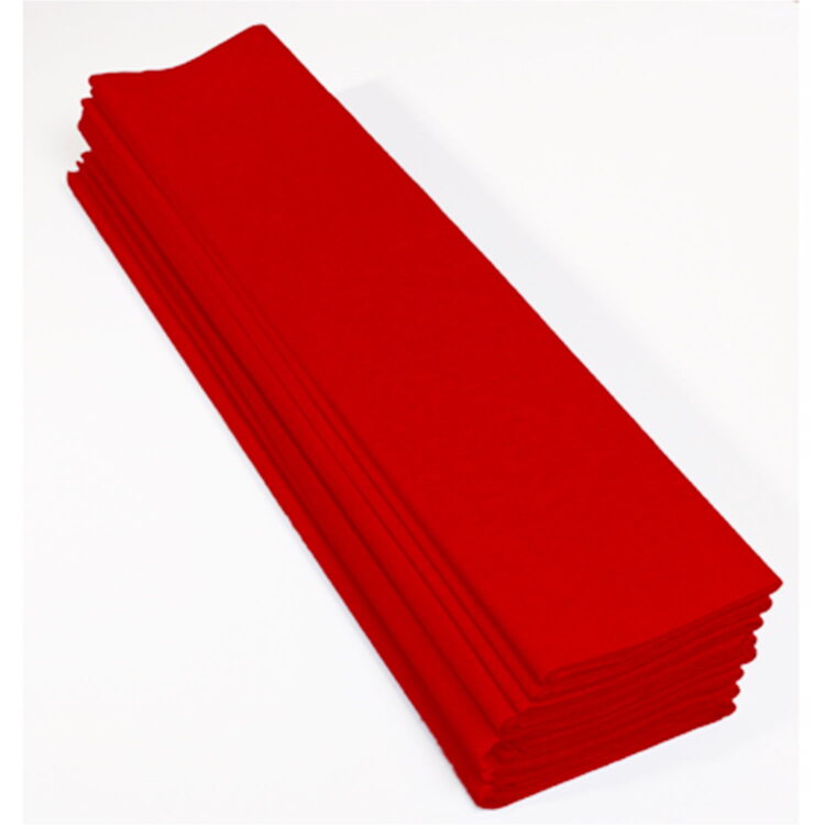 CLAIREFONTAINE ΚΡΕΠ ΧΑΡΤΙ 50CM/2.5M ΚΟΚΚΙΝΟ 95106C - Εικόνα 1