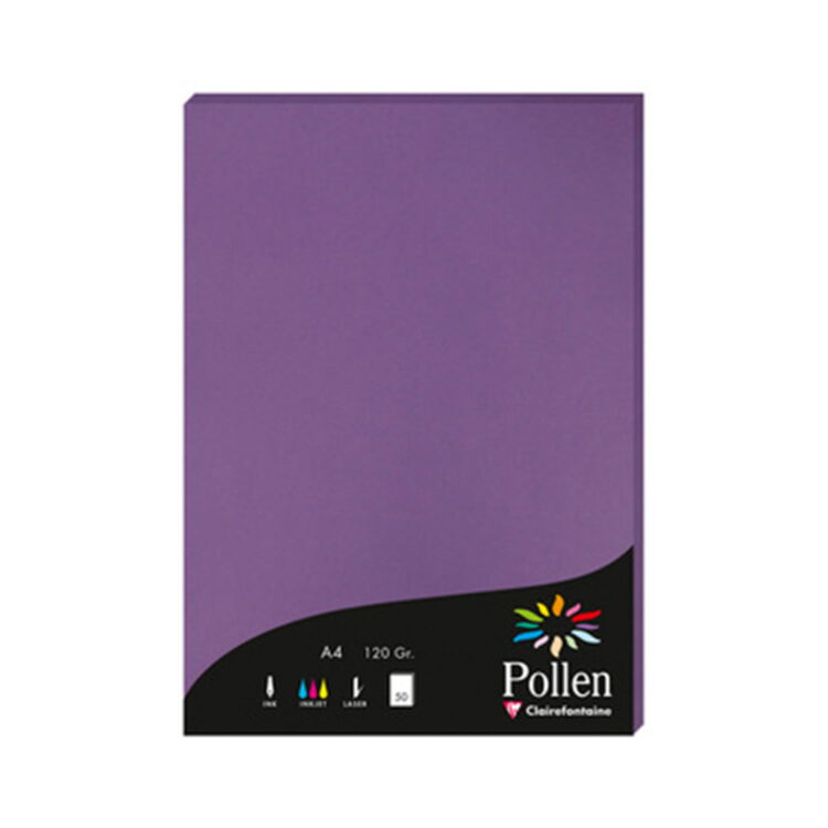 8 CLAIREFONTAINE ΧΑΡΤΊ A4 120 G - ΈΝΤΟΝΗ ΒΙΟΛΕΤΊ - Εικόνα 1