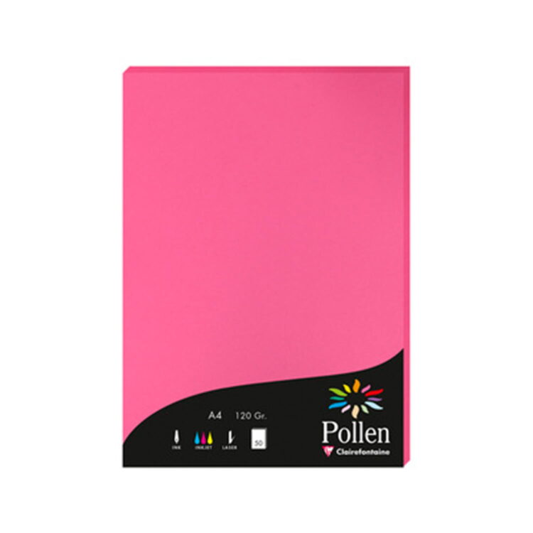 9 CLAIREFONTAINE ΧΑΡΤΊ A4 120 G - ΈΝΤΟΝΟ ΡΟΖ - Εικόνα 1