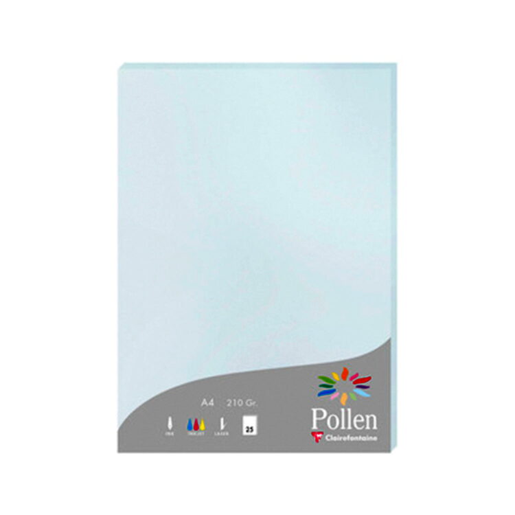 pollen_blue1 CLAIREFONTAINE ΧΑΡΤΊ A4 210 G -ΜΠΛΕ - Εικόνα 1