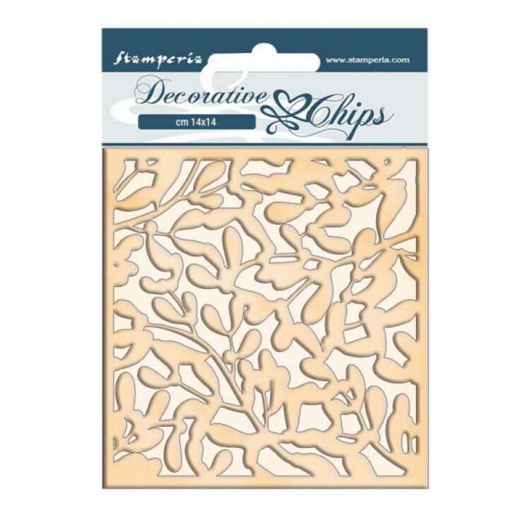 660003 STAMPERIA WINTER TALES ELEMENTS ΧΑΡΤΌΝΙ ΜΠΎΡΑΣ 14/14CM SCB66 - Εικόνα 1