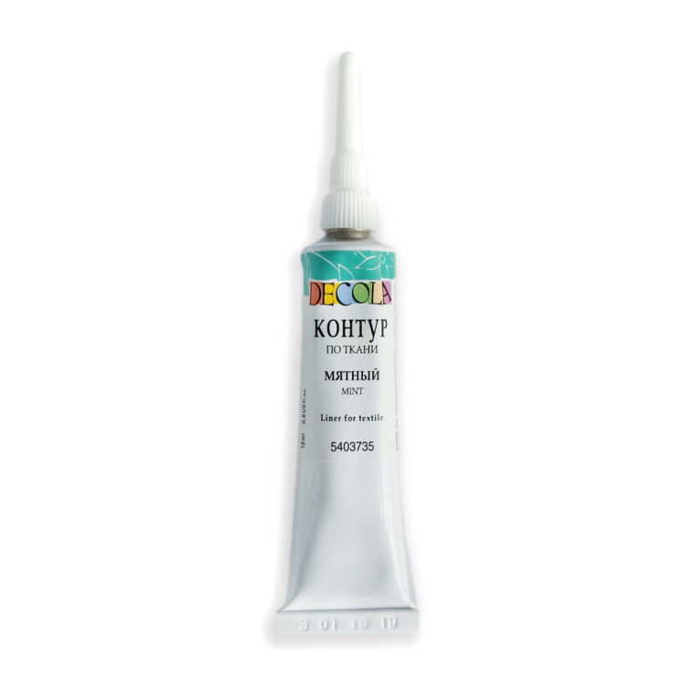 DECOLA kontur za tekstil 18 ml. – menta_540735 DECOLA CONTOUR ΓΙΑ ΥΦΆΣΜΑΤΑ 18 ML. -ΜΈΝΤΑ - Εικόνα 1