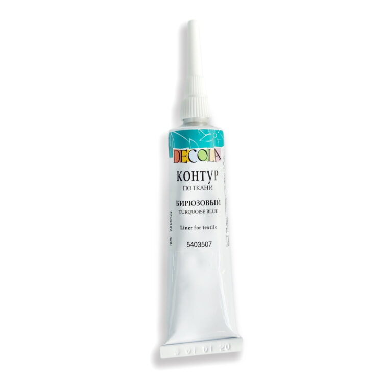 DECOLA kontur za tekstil 18 ml. – tyurkoaz_540507 DECOLA CONTOUR ΓΙΑ ΥΦΆΣΜΑΤΑ 18 ML. -ΤΥΡΚΟΥΆΖ - Εικόνα 1