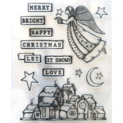 STAMPERIA CHRISTMAS PATCHWORK - ΕΚΤΎΠΩΣΗ ΣΙΛΙΚΌΝΗΣ WTK 158
