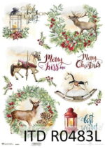 ITD COLLECTION DECOUPAGE ΡΙΖΌΧΑΡΤΟ A3 - R0483L - Εικόνα 3