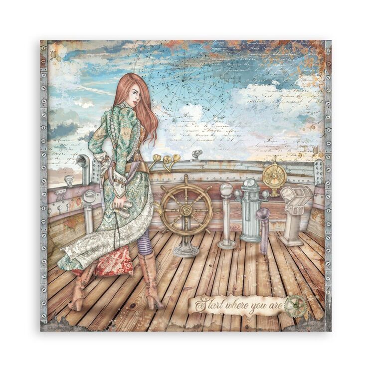 STAMPERIA LADY VAGABOND ΧΑΡΤΊ ΜΠΛΟΚ 30.5/30.5CM - SBBL98 - Εικόνα 32