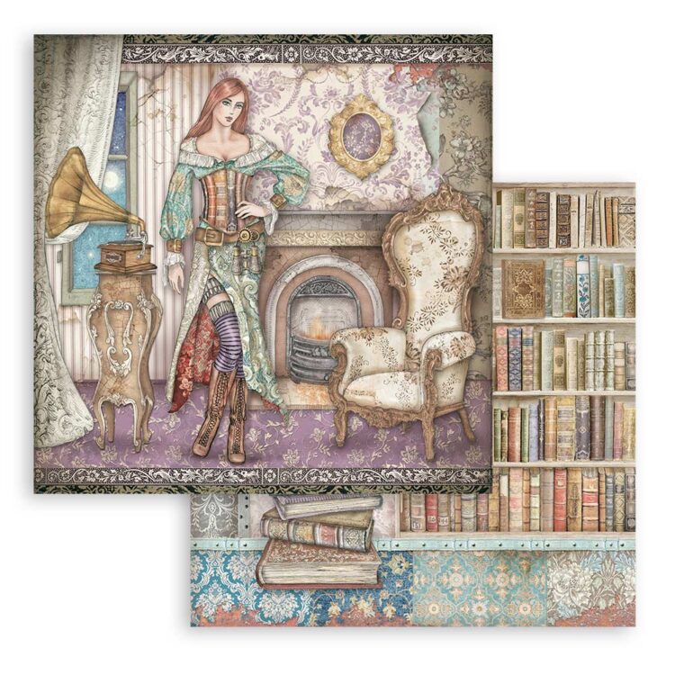 STAMPERIA LADY VAGABOND ΧΑΡΤΊ ΜΠΛΟΚ 30.5/30.5CM - SBBL98 - Εικόνα 27