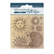 ΣΤΟΙΧΕΊΑ ΑΠΌ ΧΑΡΤΌΝΙ ΜΠΎΡΑΣ STAMPERIA COSMOS 14/14CM SCB112