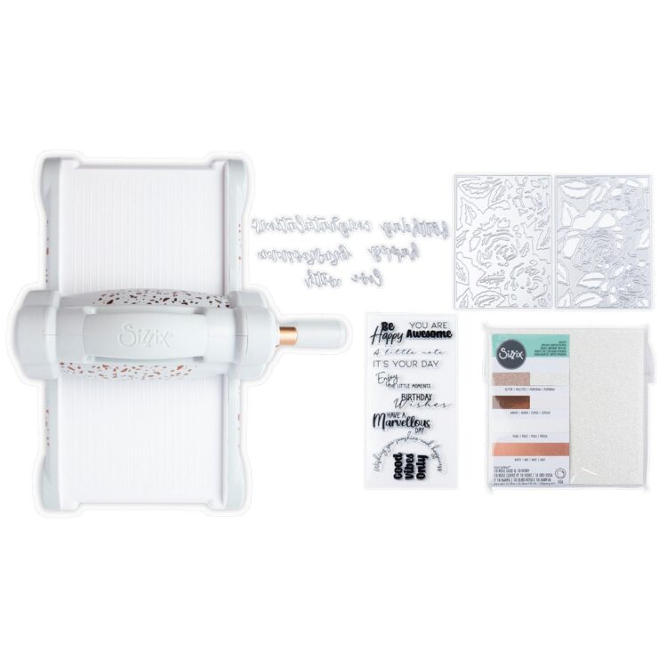 SIZZIX BIG SHOT STARTER KIT LIMITED EDITION ΓΚΡΙ &; ΡΟΖ ΧΡΥΣΟ - Εικόνα 6