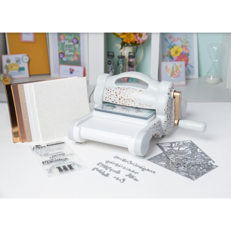 Limited-Edition-Big-Shot-Rose-Gold-Starter-Kit SIZZIX BIG SHOT STARTER KIT LIMITED EDITION ΓΚΡΙ &; ΡΟΖ ΧΡΥΣΟ - Εικόνα 1