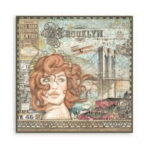 ΜΠΛΟΚ ΑΕΡΟΠΟΡΙΑΣ STAMPERIA VAGABOND 30.5/30.5 CM - SBBL112 - Εικόνα 16