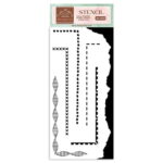 STAMPERIA BORDERS 2 MEDIA STENCIL - PATTERN 12X25CM - KSTDL63