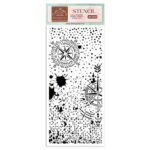 STAMPERIA COMPASS MEDIA STENCIL - ΠΑΤΡΌΝ 12 X 25CM - KSTDL65