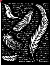 ΠΡΌΤΥΠΟ ΜΕΜΒΡΆΝΗΣ STAMPERIA FEATHERS MEDIA 20 X 25 CM - KSTD112