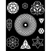STAMPERIA COSMOS INFINITY STENCIL - ΠΡΌΤΥΠΟ 20X25CM - KSTD115