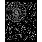 STAMPERIA COSMOS INFINITY STENCIL - ΜΟΤΊΒΟ 20X25CM - KSTD116