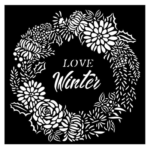 STAMPERIA CHRISMTAS LOVE WINTER - ΜΟΤΊΒΟ 18X18 CM - KSTDQ-73
