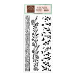 STAMPERIA CREATE HAPPINESS WELCOME TEMPLATE 12 X 25CM- KSTDL77