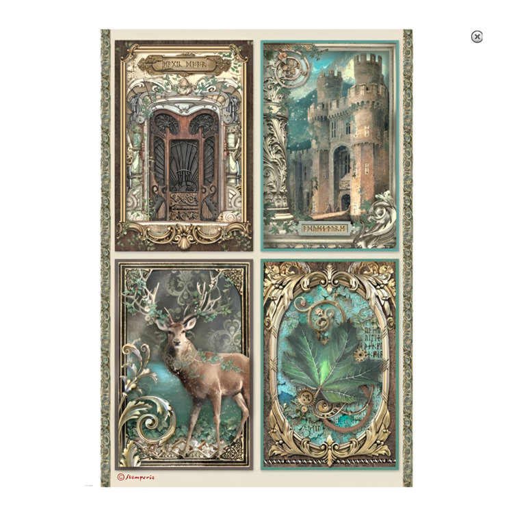 DFSA4751 STAMPERIA MAGIC FOREST DECOUPAGE ΡΙΖΌΧΑΡΤΟ Α4 -DFSA4751 - Εικόνα 1