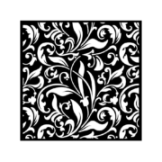 STAMPERIA ROSE PARFUM STENCIL - ΜΟΤΊΒΟ 18 X 18 CM - KSTDQ-78