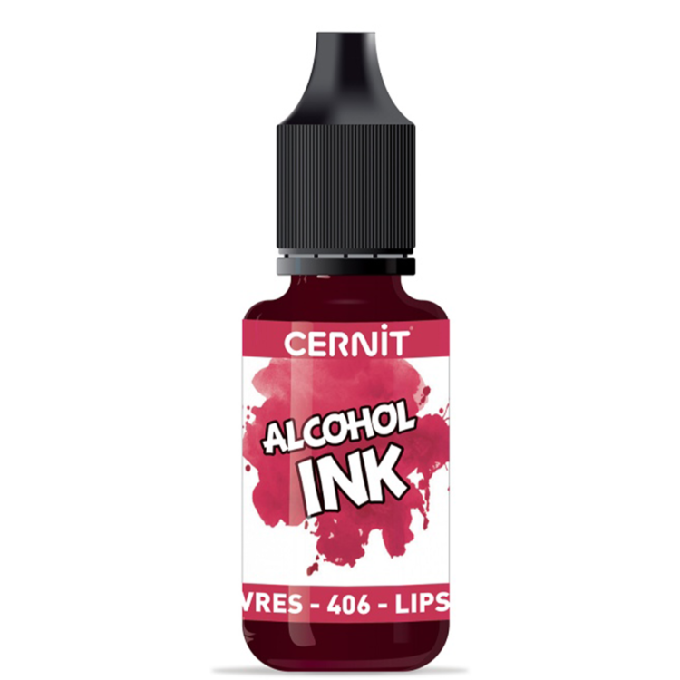 Lipstick red 406.jpg CERNIT ALCOHOL INK 20 ML - ΚΡΑΓΙΌΝ ΚΌΚΚΙΝΟ CE2000020406 - Εικόνα 1