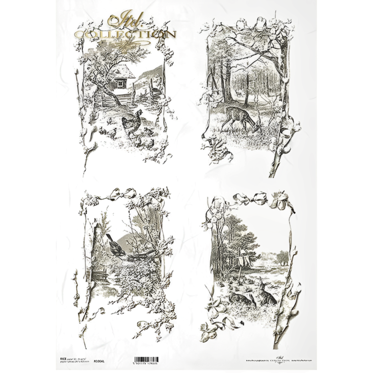 ITD COLLECTION DECOUPAGE ΡΙΖΌΧΑΡΤΟ A3 - R1004L - Εικόνα 1
