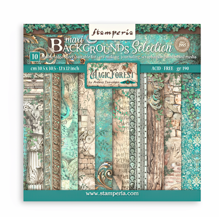 SBBL131 ΜΠΛΟΚ ΧΑΡΤΙΟΥ STAMPERIA MAGIC FOREST 30.5/30.5 CM - SBBL131 - Εικόνα 1