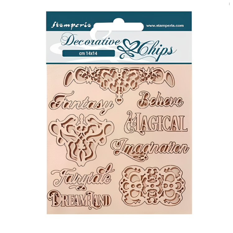 STAMPERIA MAGIC FOREST ELEMENTS ΧΑΡΤΌΝΙ ΜΠΎΡΑΣ 14/14CM SCB162 - Εικόνα 1