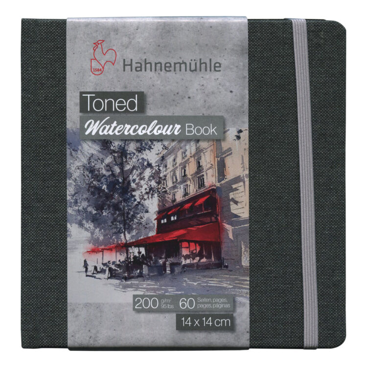 HAHNEMUHLE TONED WATERCOLOUR BOOK ΓΚΡΙ 200G, 14/14CM, 60 ΣΕΛΊΔΕΣ - Εικόνα 1