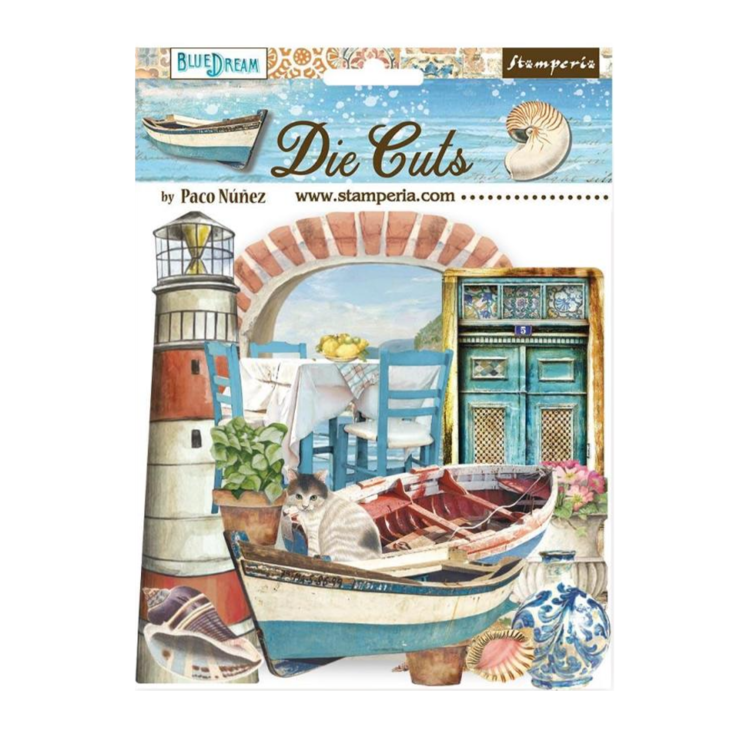 DFLDC71 STAMPERIA BLUE DREAM DIE CUTS DFLDC71 - Εικόνα 1