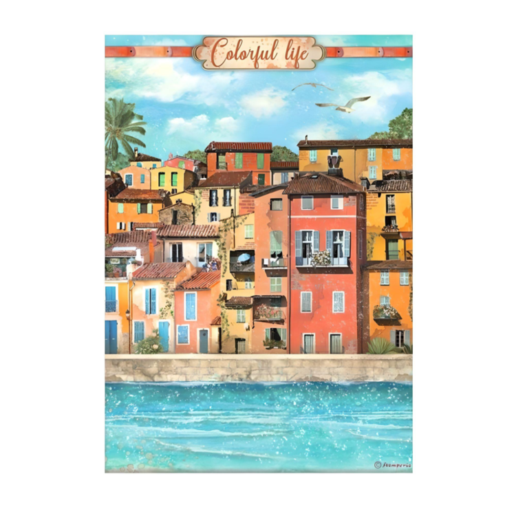 DFSA4746 STAMPERIA BLUE DREAM DECOUPAGE ΡΙΖΌΧΑΡΤΟ A4 - DFSA4746 - Εικόνα 1