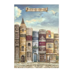 STAMPERIA VINTAGE ΒΙΒΛΙΟΘΗΚΗ DECOUPAGE ΧΑΡΤΙ A4 - DFSA4752