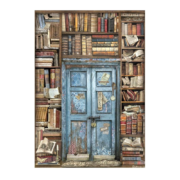 STAMPERIA VINTAGE ΒΙΒΛΙΟΘΗΚΗ DECOUPAGE ΧΑΡΤΙ A4 - DFSA4753